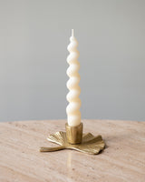 Candle Holder Ginko Gold