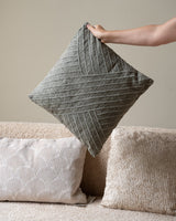 Cushion Obli Green Grey