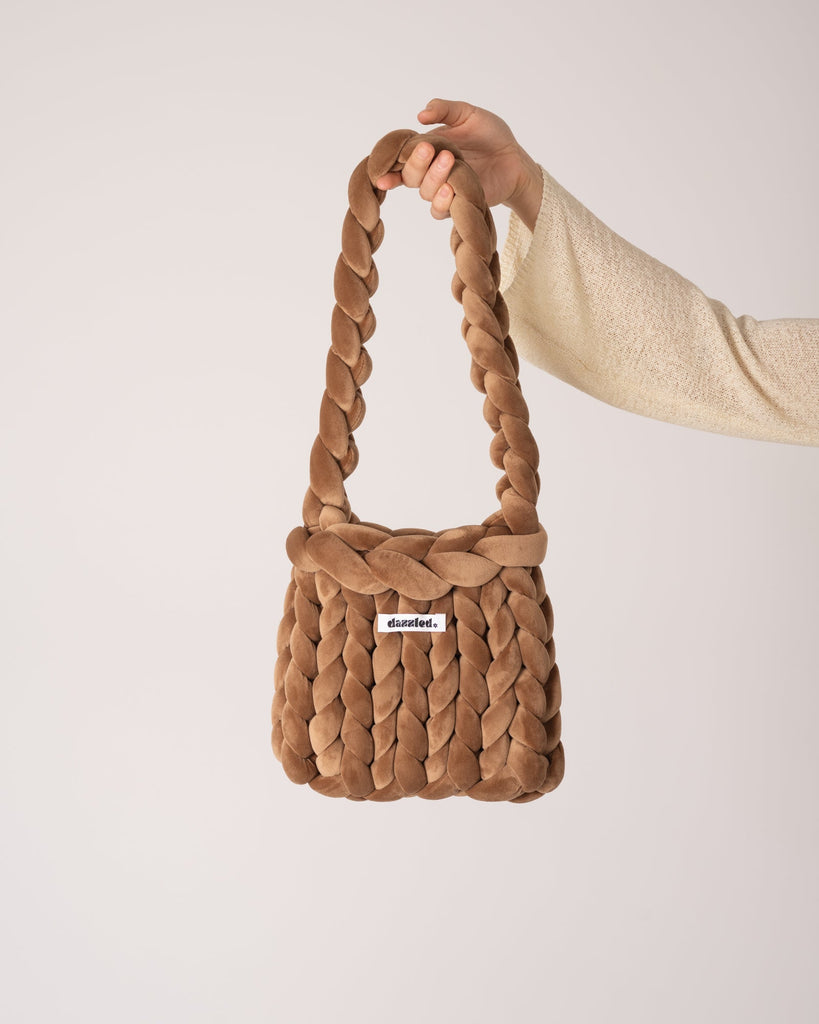 DAZZLED The Mae Bag Velvet Chocolate Brown - Things I Like Things I Love