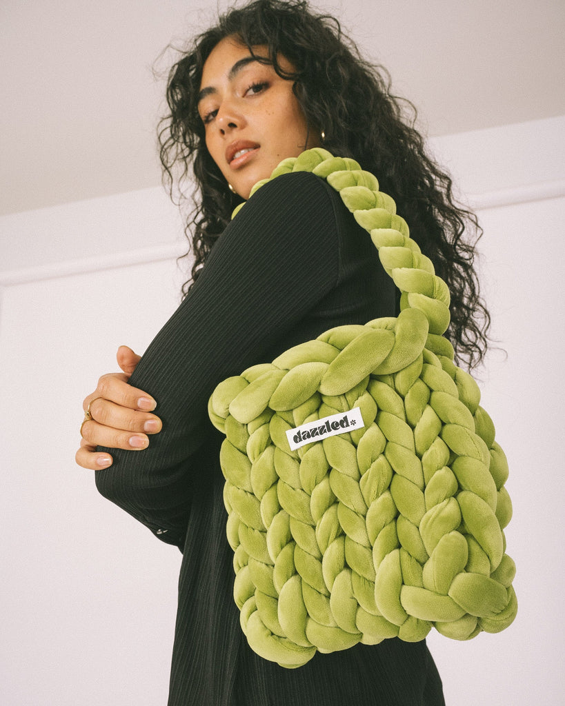 Dazzled The Mae Bag Velvet Green - Things I Like Things I Love