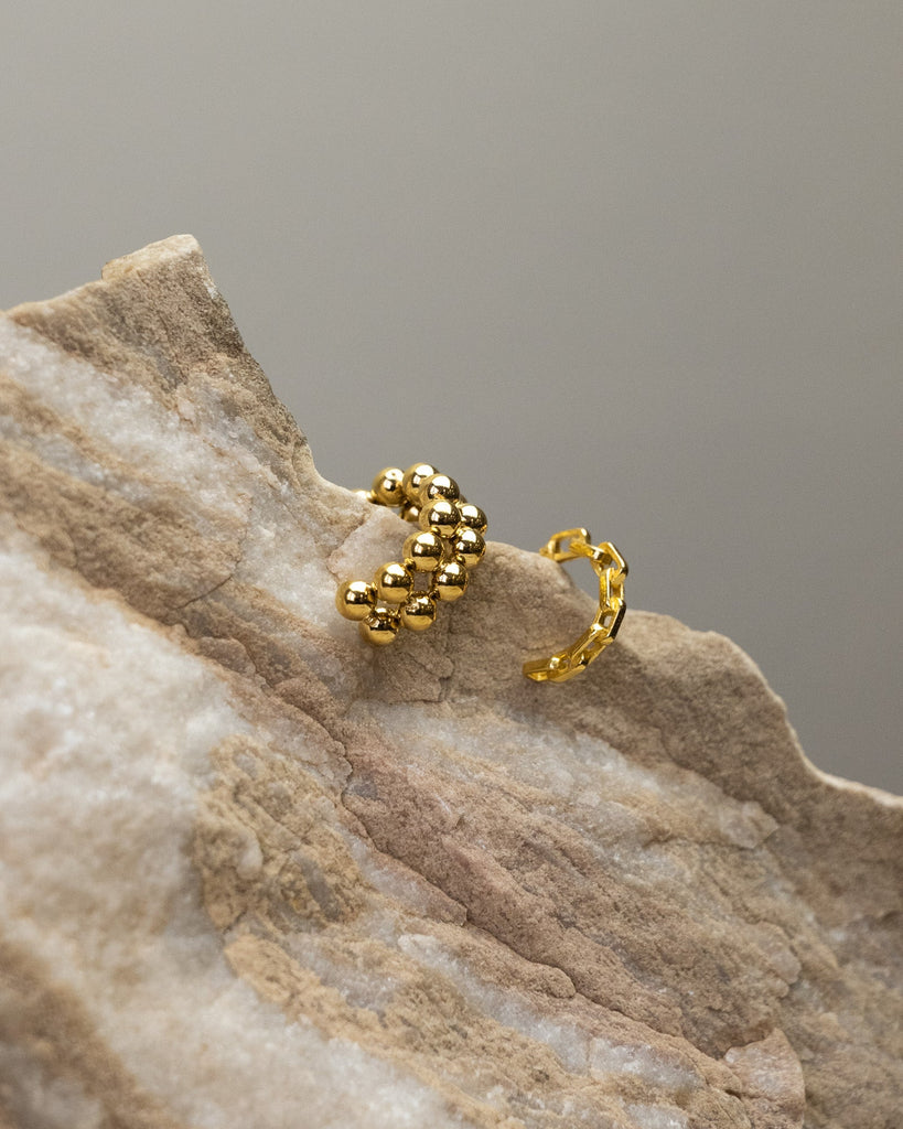 Double Dots Hoop Gold - Things I Like Things I Love