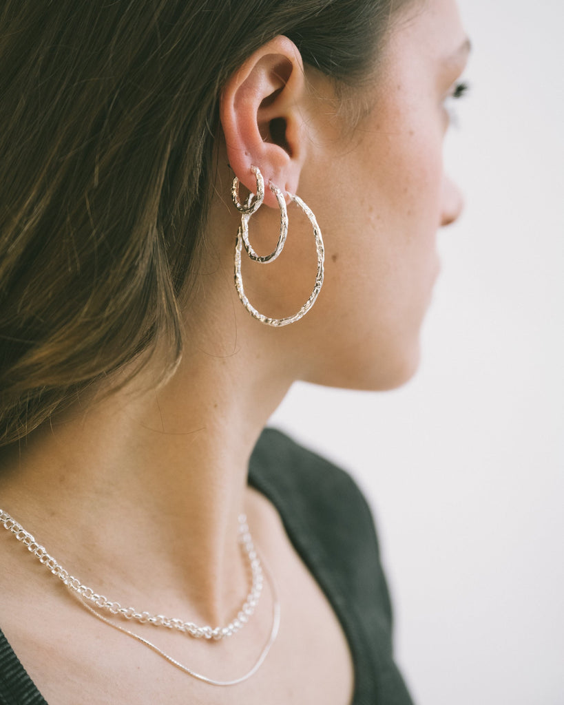 Earring Foil Tori Silver - Things I Like Things I Love