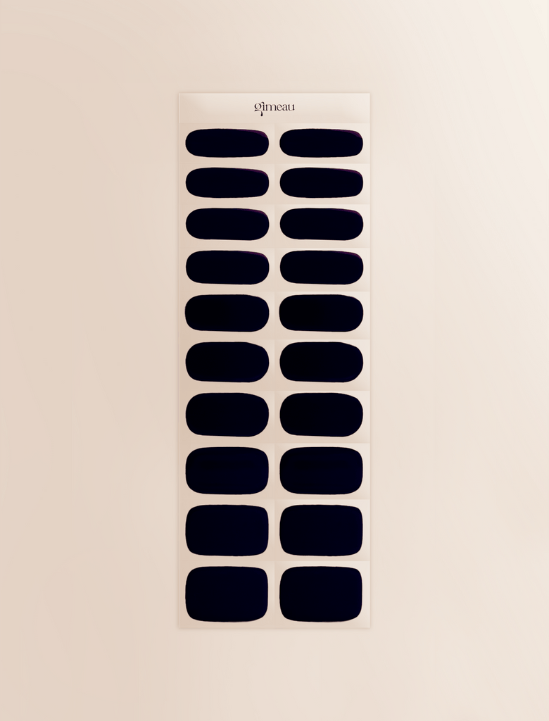 Gimeau Gel Nail Sticker - Black Out - Things I Like Things I Love