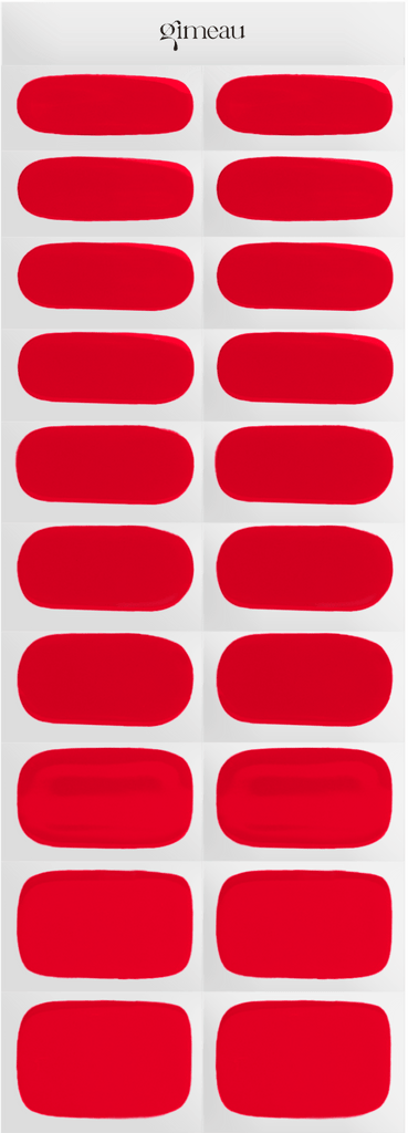 Gimeau Gel Nail Sticker - Royal Red - Things I Like Things I Love