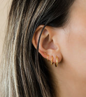 Gold Earring Bubbly Twister