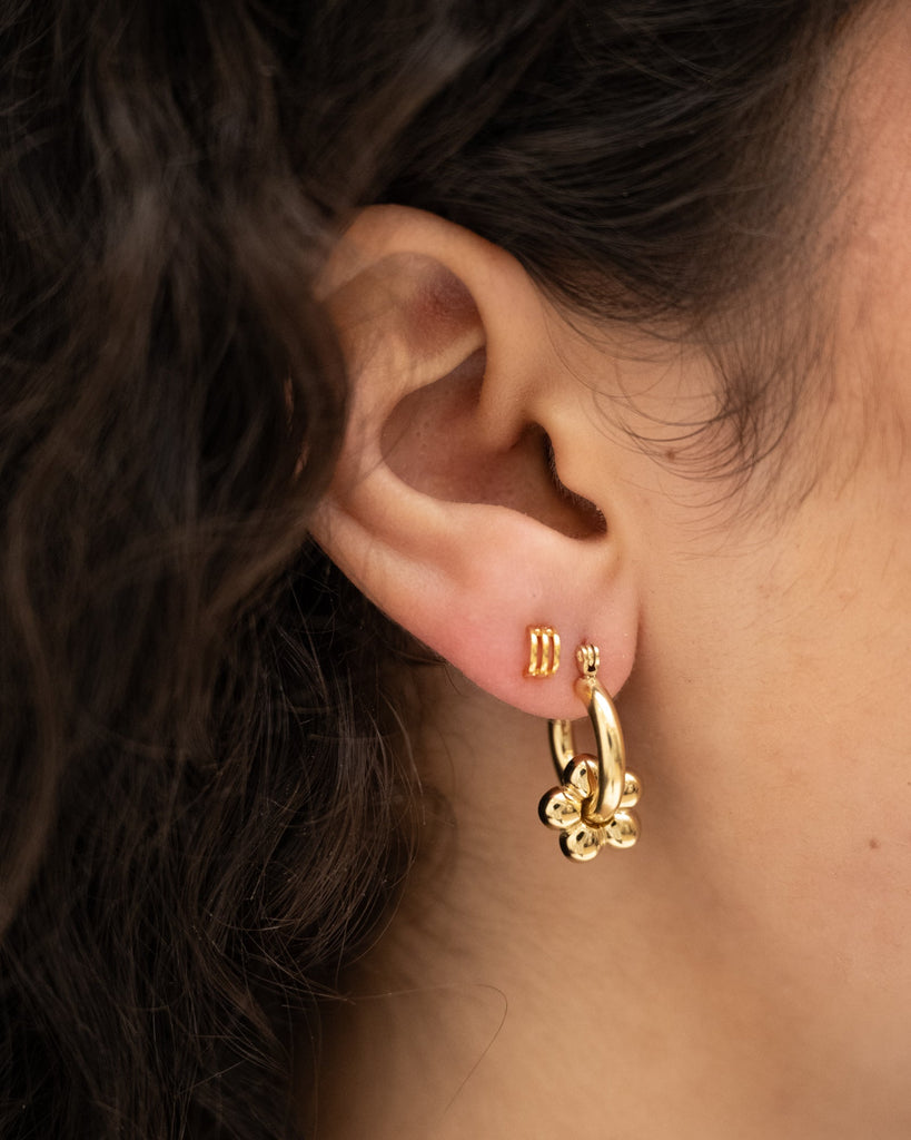 Gold Earring Stud Your Luck - Things I Like Things I Love