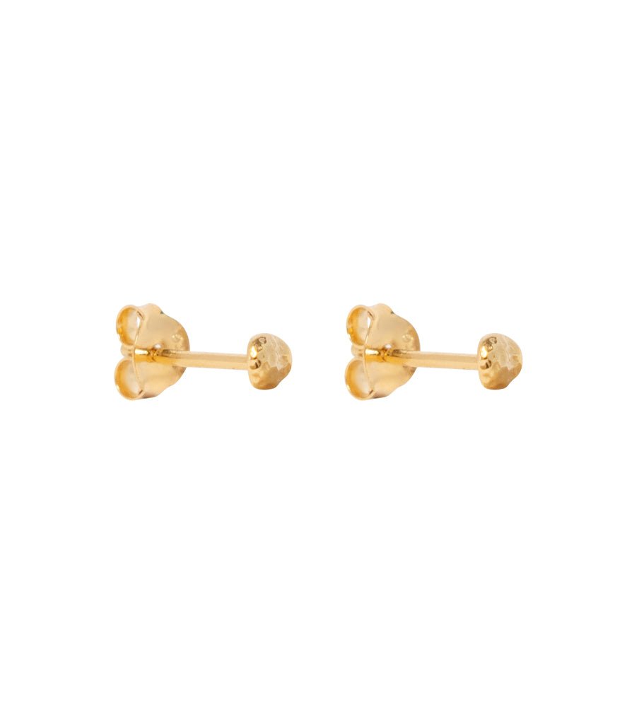 Gold Stud Hammered - Things I Like Things I Love