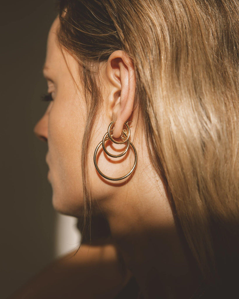 Goldfilled Earring Chunky Hoop - Things I Like Things I Love