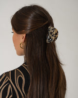 Hair Claw Clip Abstract Spotted Beige