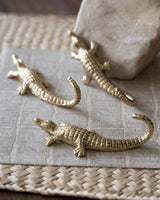 Handgefertigter Chewy Krokodilhaken Gold
