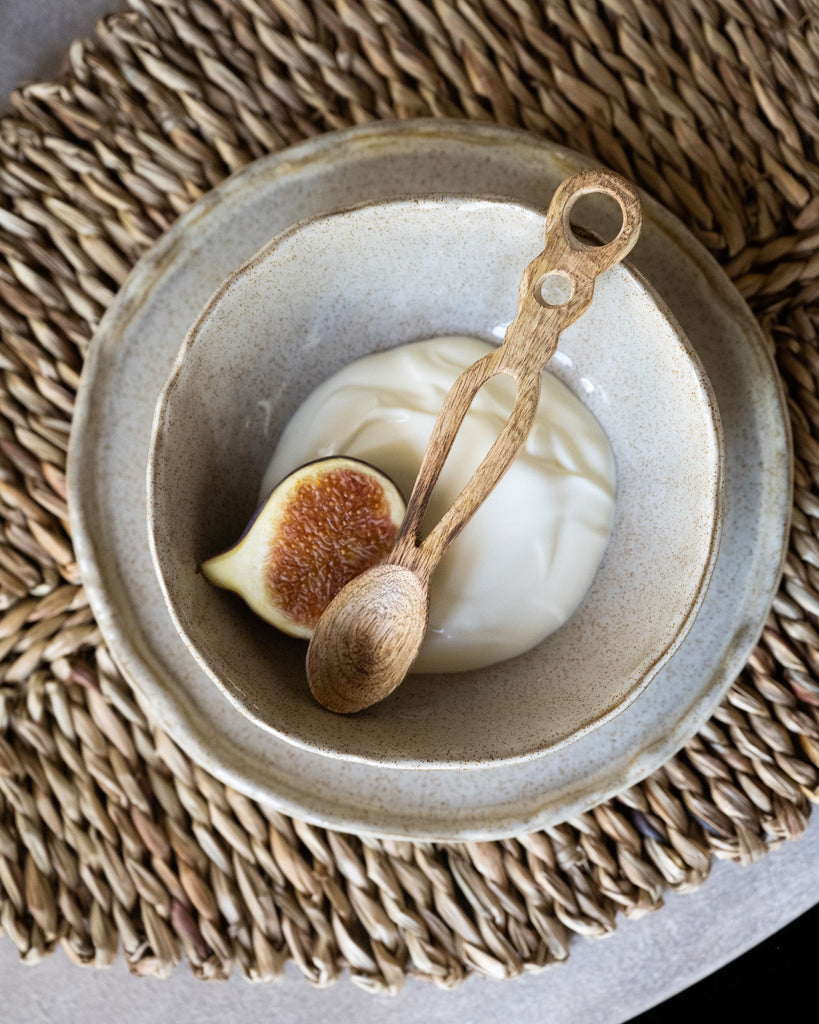 Handmade Medium Bowl Serpa Beige - Things I Like Things I Love