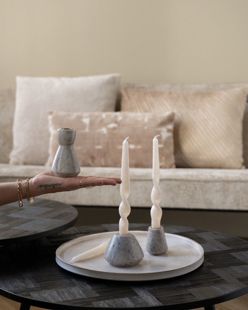Marble Candle Holder Chi - Things I Like Things I Love