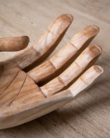 Handmade Wooden Serving Bowl Hand