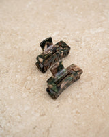 SET OF 2 - Claw Clip Mini Rectangle Army