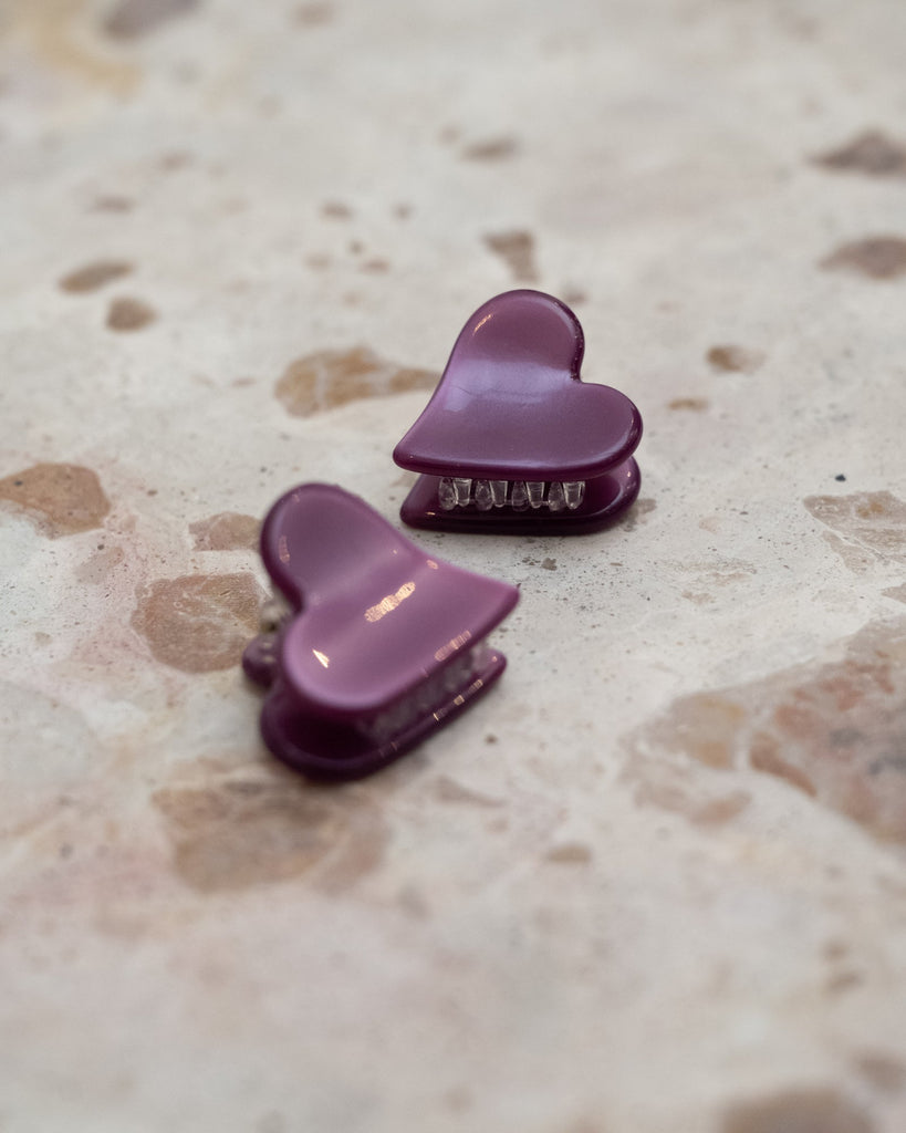 SET OF 2 - Mini Clip Hearty Purple - Things I Like Things I Love