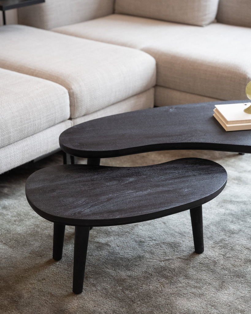Side Tables Organic Black Wood - Things I Like Things I Love