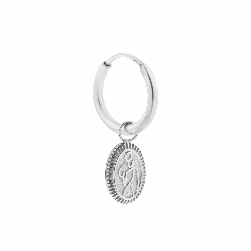 Single L'amour Hoop Silver - Things I Like Things I Love