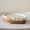 Soap Dish Beige/Acacia Wood - Things I Like Things I Love