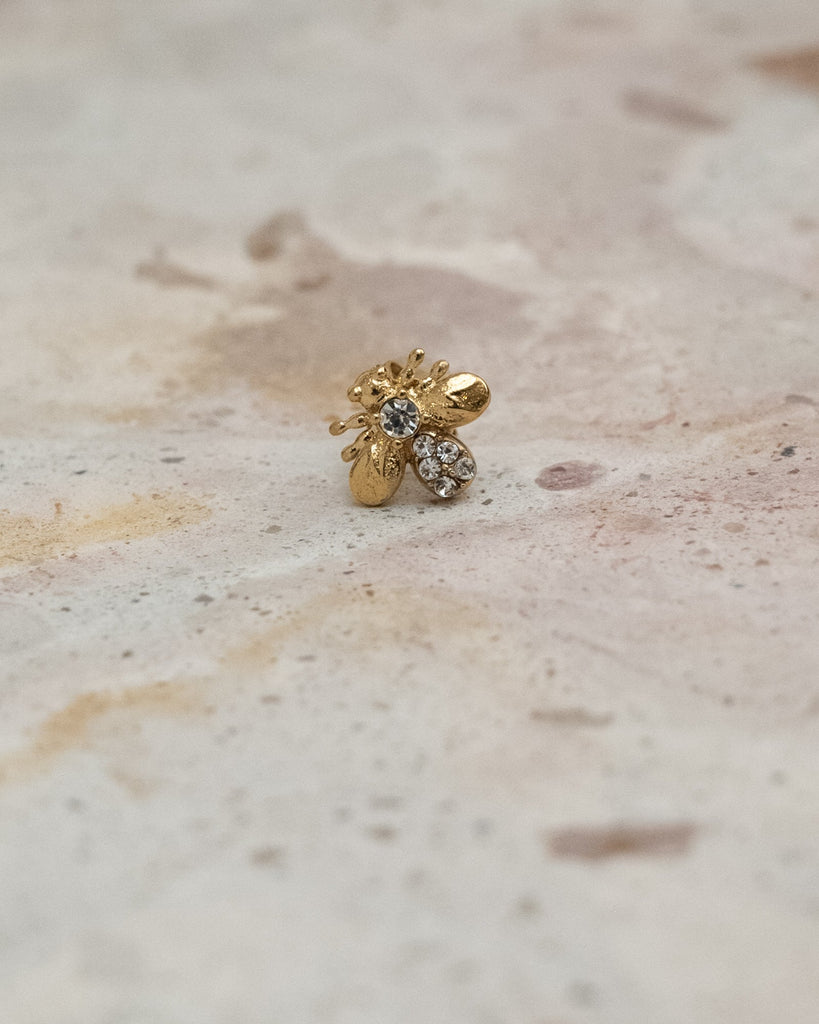Stud Goldplated Queen Bee - Things I Like Things I Love