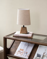 Table Lamp Kardan Brown + Shade Breska