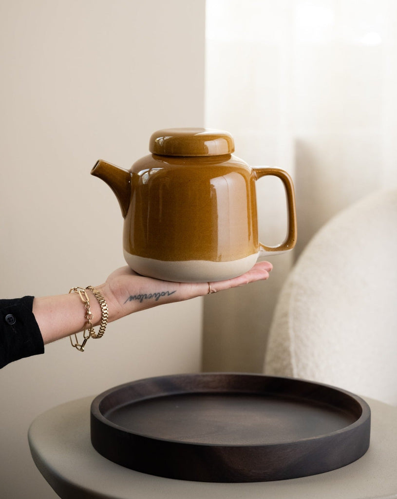 Teapot Runda Brown Fairtrade - Things I Like Things I Love