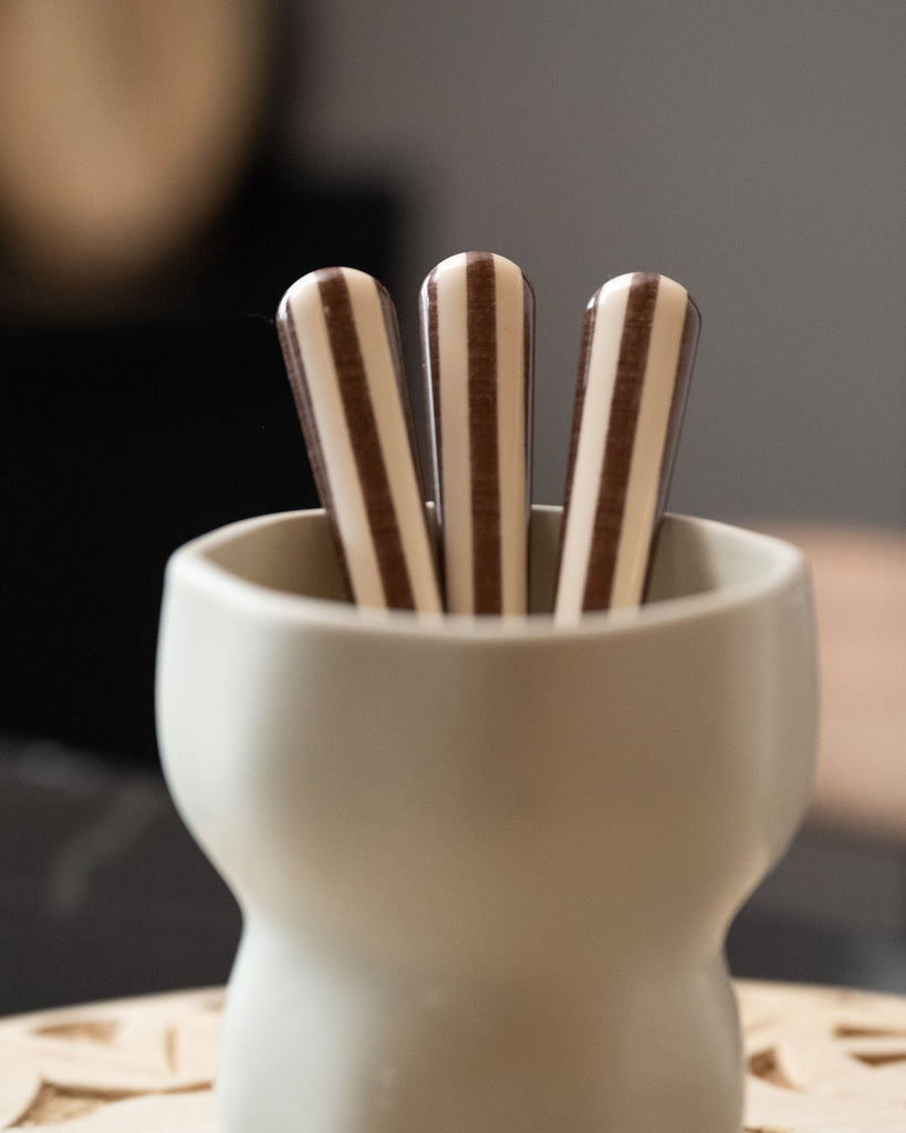 Teaspoon Stripe Brown - Things I Like Things I Love