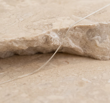 Thin Basic Chain Necklace Silver - Things I Like Things I Love