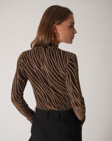 TILTIL Amilla Body Zebra Glitter Gold - Things I Like Things I Love