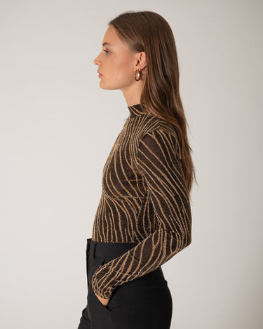 TILTIL Amilla Body Zebra Glitter Gold - Things I Like Things I Love