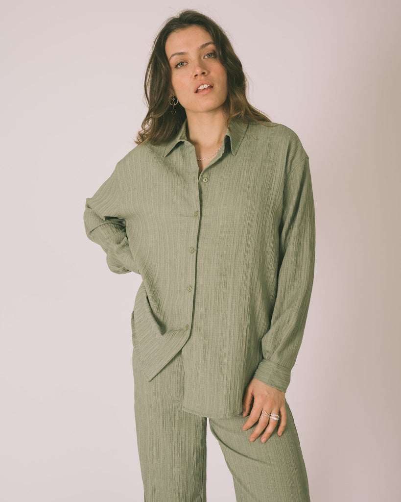 TILTIL Annie Blouse Sage Green One Size - Things I Like Things I Love