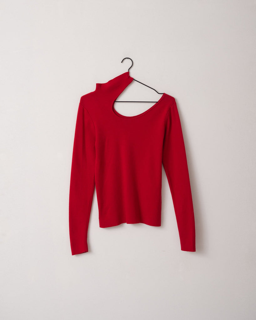 TILTIL Annie Knit Open Shoulder Red One Size - Things I Like Things I Love
