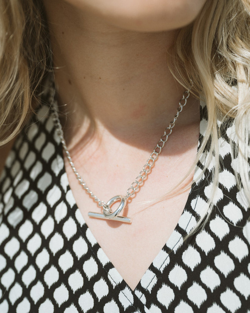 TILTIL Chunky Choker Necklace Silver - Things I Like Things I Love