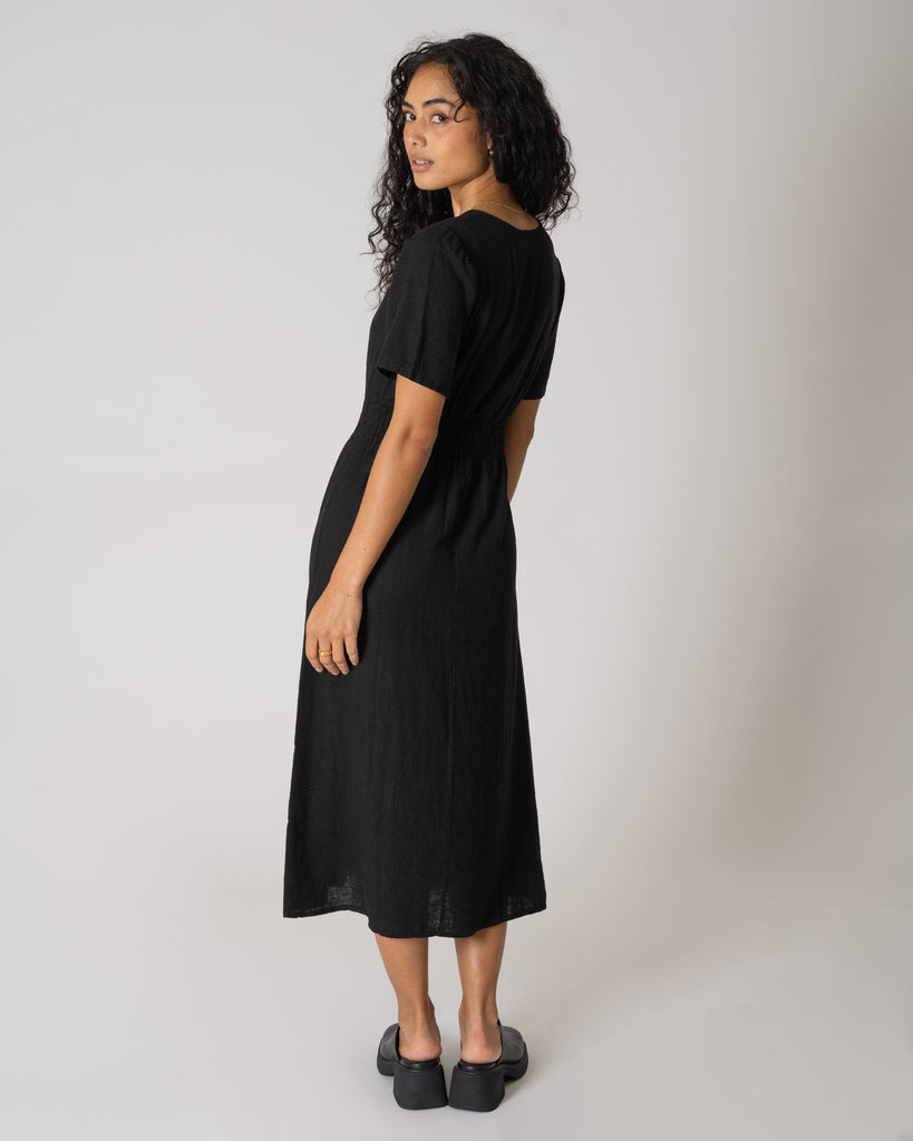 TILTIL Fenna Dress Linen Black - Things I Like Things I Love