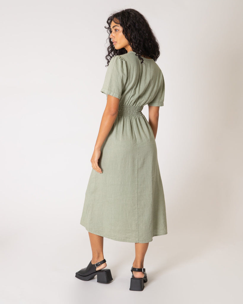 TILTIL Fenna Dress Linen Salvia - Things I Like Things I Love