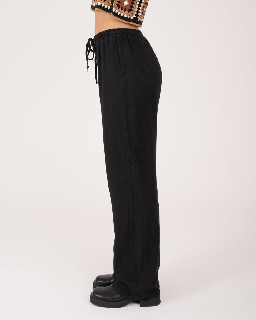 TILTIL Mailey Linen Pants Black - Things I Like Things I Love