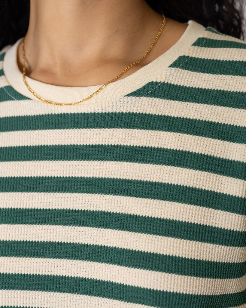 TILTIL Many Stripe Knit Green Beige One Size - Things I Like Things I Love