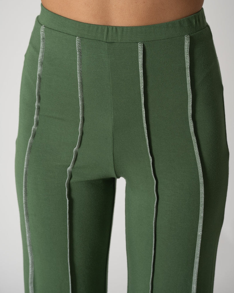 TILTIL Novi Pants Seam Green White - Things I Like Things I Love
