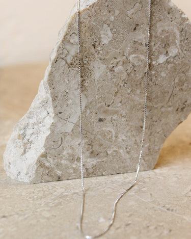 TILTIL Rectangle Chain 925 Silver Necklace - Things I Like Things I Love