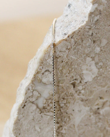 TILTIL Rectangle Chain 925 Silver Necklace - Things I Like Things I Love