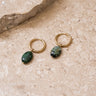 TILTIL Single Hoop Goldplated African Turqoise - Things I Like Things I Love