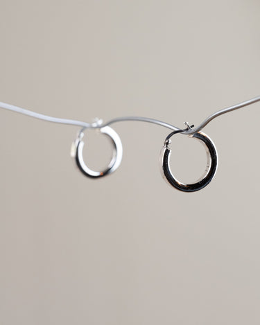 TILTIL Square Chunky Hoop Silver 25MM - Things I Like Things I Love