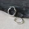 TILTIL Square Chunky Hoop Silver 25MM - Things I Like Things I Love
