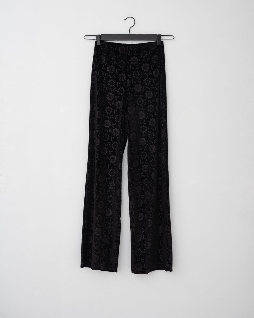 TILTIL Torry Pants Velvet Flower Black - Things I Like Things I Love