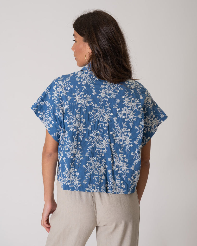 TILTIL Yapi Blouse Blue Structure One Size - Things I Like Things I Love