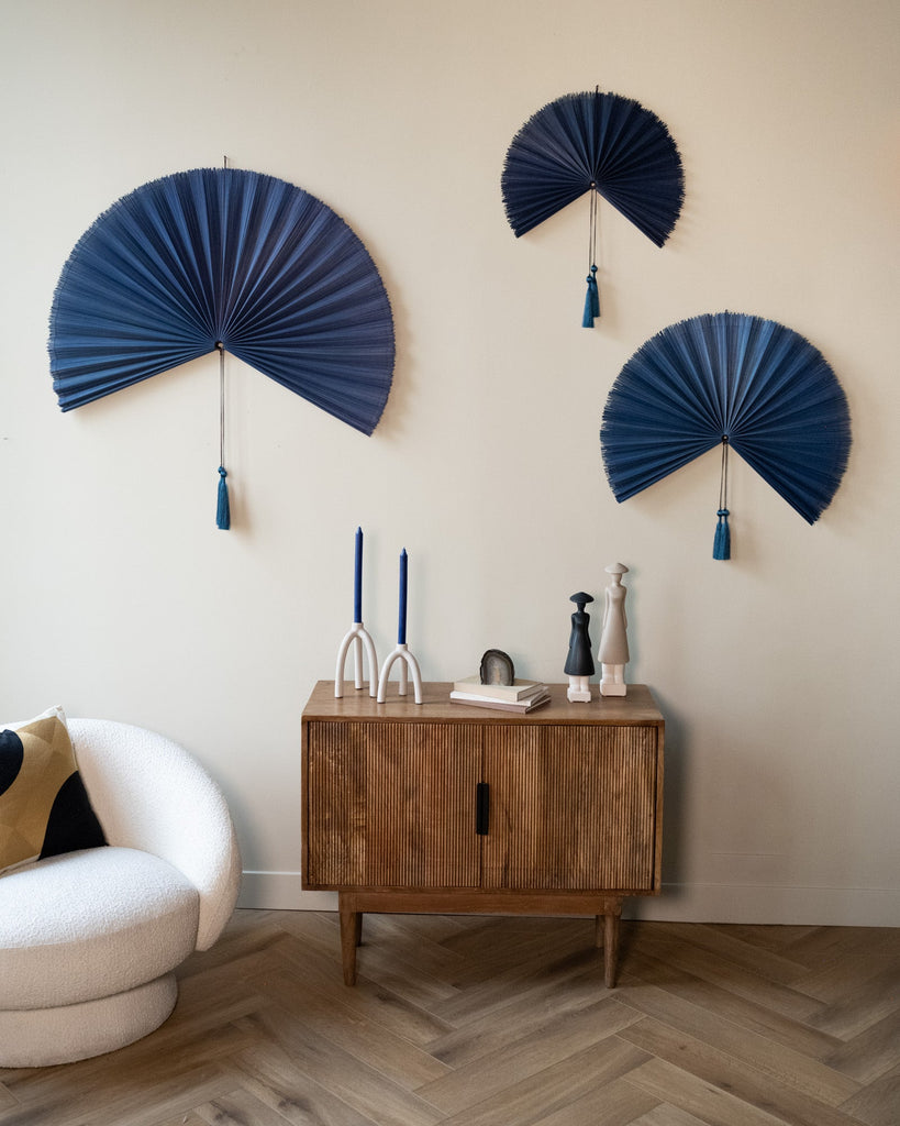 Unique Wall Decor Fan Xuan Blue S/M/L - we are in love - Things I Like Things I Love