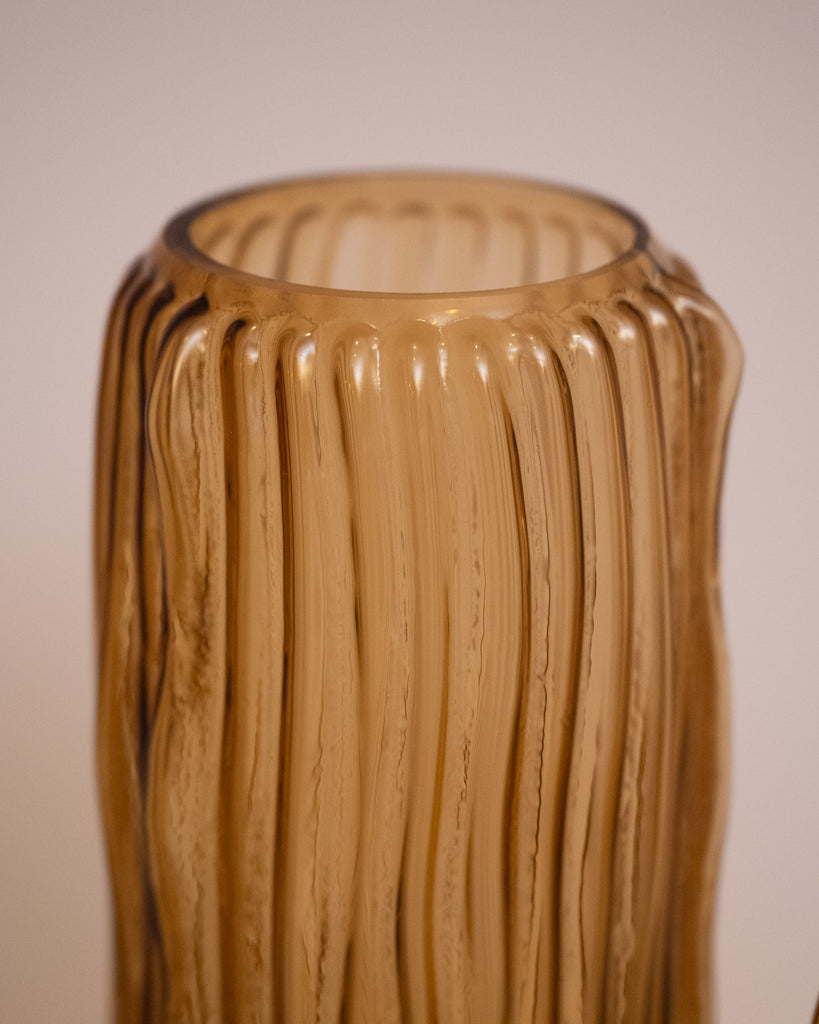 Vase Glass Brown - Things I Like Things I Love
