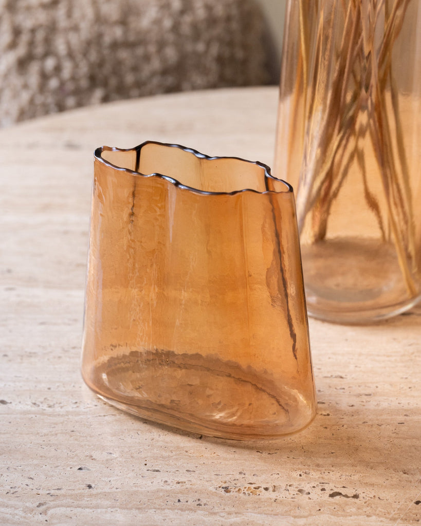 Vase Murada Brown Glass - Things I Like Things I Love