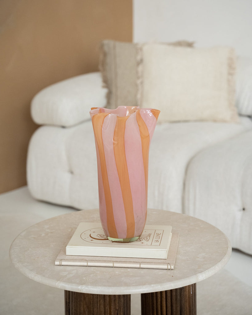 Vase Stripe Peach/Pink - Things I Like Things I Love