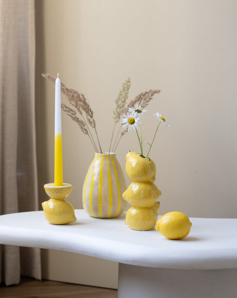 Vase Triple Lemon - Things I Like Things I Love