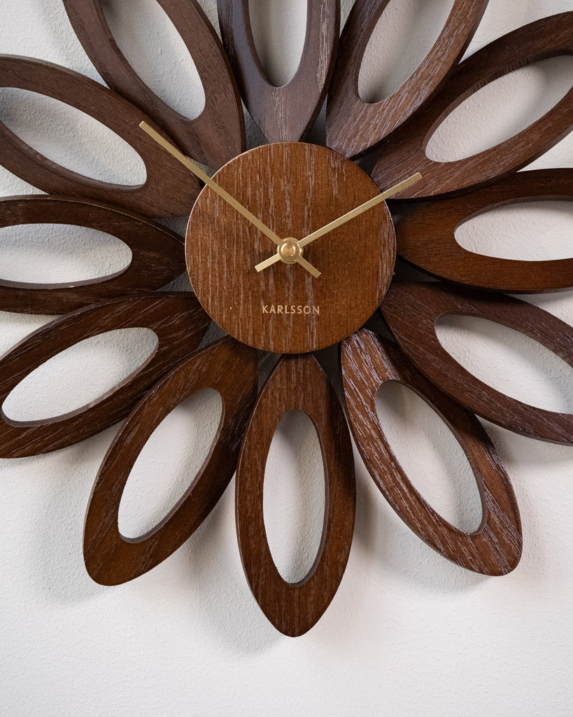 Wall Clock Fiore Wood - Things I Like Things I Love